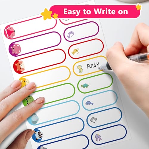 Tinabless 528 Pcs Baby Bottle Labels for Daycare Essentials, Tinabless Waterproof Baby Name Label, Washable Bottle Labels, Reusable Self-Adhesive Tag Stickers for School Essentials, Self-Laminating Write-on - Image 5