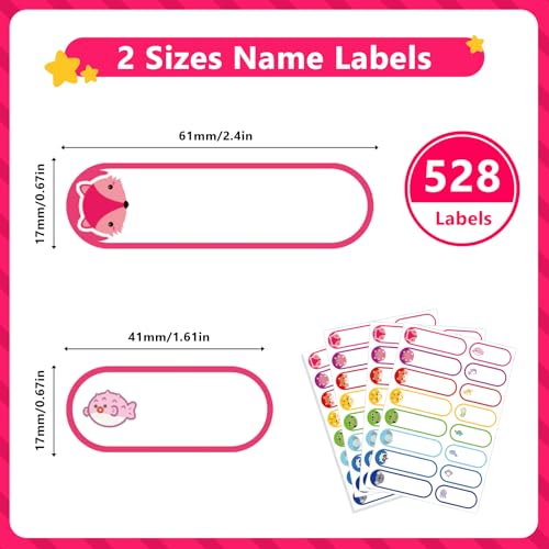 Tinabless 528 Pcs Baby Bottle Labels for Daycare Essentials, Tinabless Waterproof Baby Name Label, Washable Bottle Labels, Reusable Self-Adhesive Tag Stickers for School Essentials, Self-Laminating Write-on - Image 2