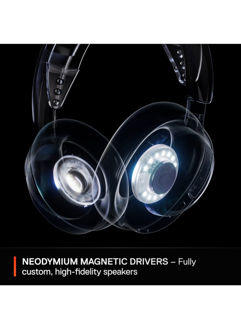 steelseries Arctis Nova 3 Wireless Multi-Platform Gaming Headset — Mobile App Control — 40 HR Battery — Neodymium Magnetic Drivers — 2.4GHz/Bluetooth — Detachable Mic — PC, PS5, PS4, Switch, Mobile- White I 61776 - Image 5