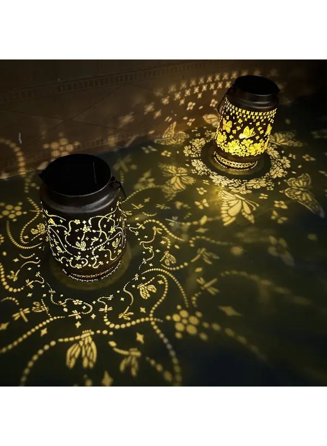 مصباح شمسي مجوف على شكل زهرة عباد الشمس بإضاءة دافئة لتزيين الحديقة والفناء - Image 5