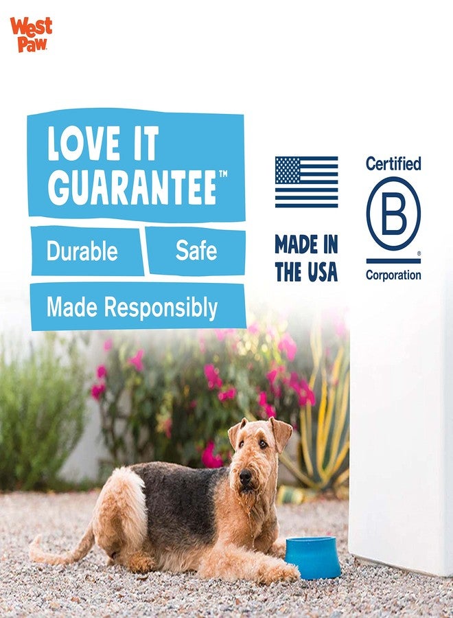 ويست باو مفارش طعام الكلاب من ويست باو سيفليكس - مفارش طعام أقل فوضى للكلاب والقطط والحيوانات الأليفة لتناول طعام هادئ - صديقة للبيئة - آمنة للغسل في غسالة الصحون، غير سامة، مانعة للانزلاق - حواف مرتفعة لحمل أوعية طعام الكلاب، لون سي فوغ - Image 5