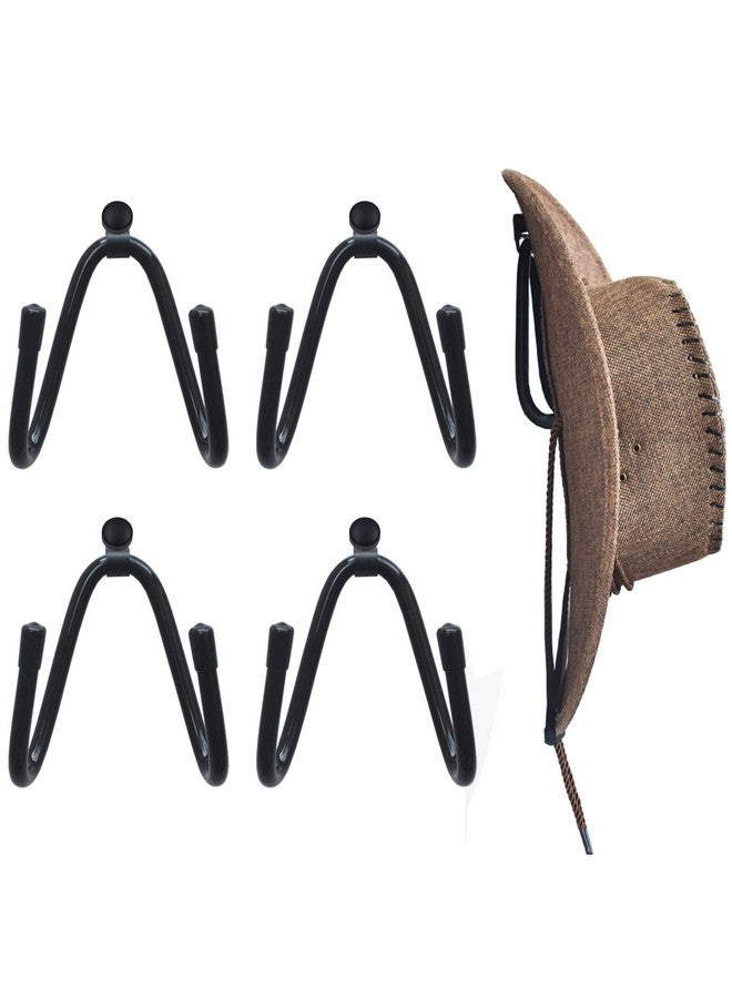 YYST Cowboy Hat RackCowboy Hat Holder Cowboy Hat Organizer Hat Cowboy Hat Wall Mount - 4/PK No Hat - Image 1