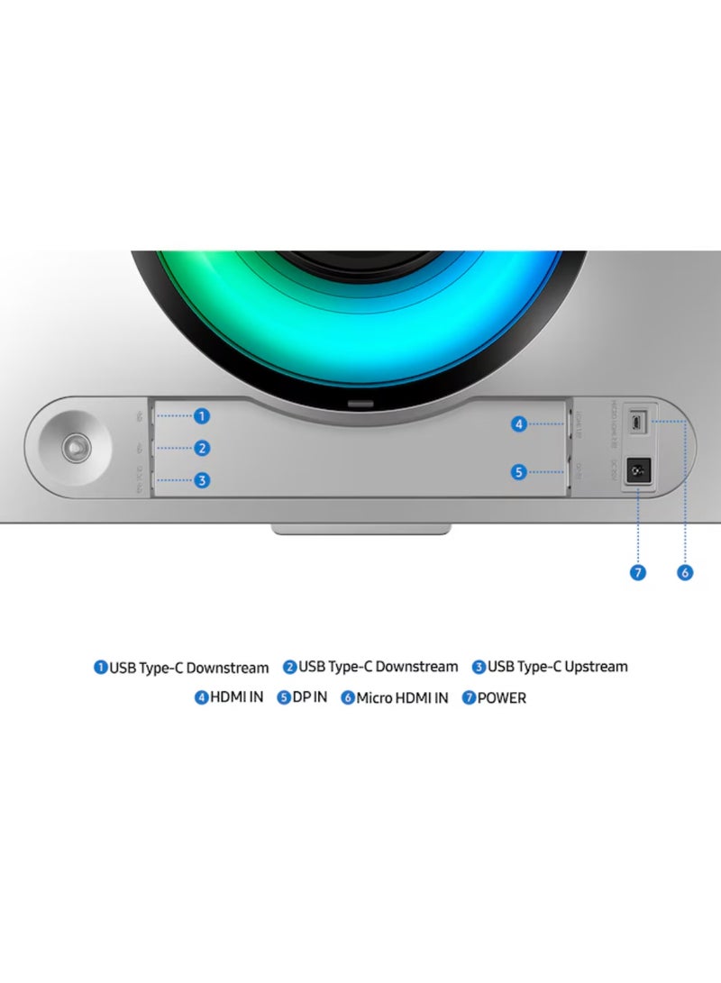 Samsung 49 Inch Smart Gaming Monitor G9 Odyssey OLED Glare Free Smart Dual QHD with 240Hz refresh rate, 0.03Ms Response Time,  Screen Curvature 1800R, build in Speaker, Height Adjustment, Screen Saver & Active Eye Saver, FreeSync Premium Pro G-Syn, Switch+ LS49DG952SMXUE - Image 5