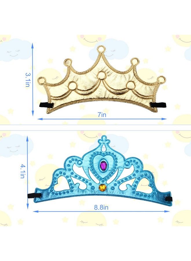 Hoedia 16 Pieces Foam Princess Crowns And Tiaras For Birthday Party Favors Hats Diy Prince Crown Kit Paper Tiara With Crystal Diamond Sticker Princess King Crowns - Image 3