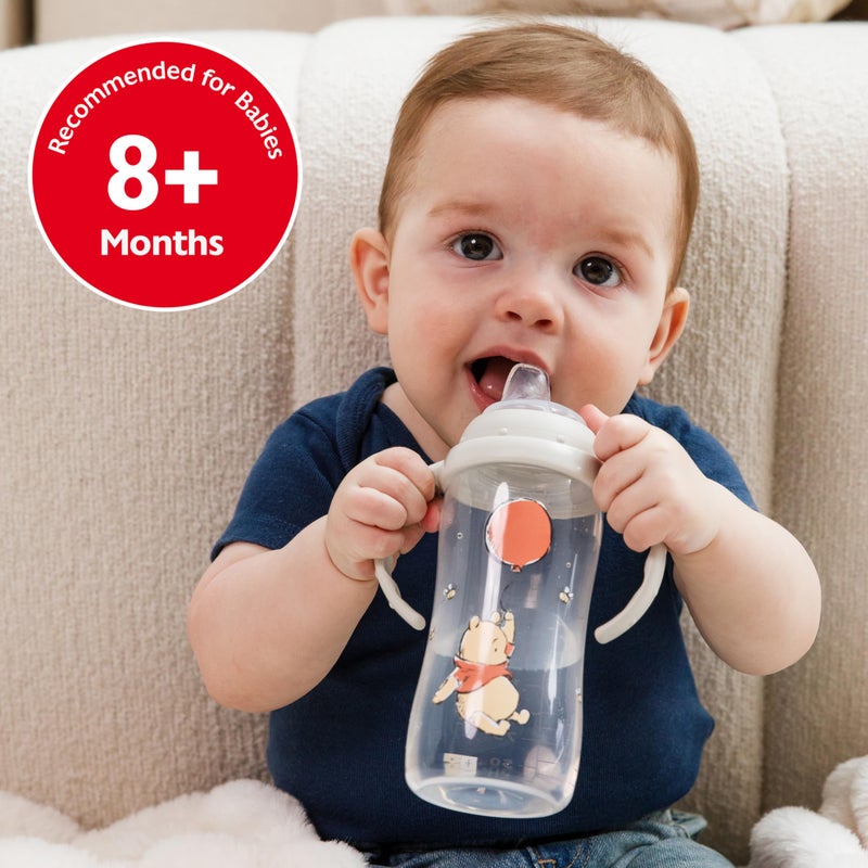 NUK Learner Cup, 10 Oz, Pack of 2, Pooh Bear â€“ Soft Spout, Easy-Grip Handles, BPA Free, Spill Proof Transition Sippy Cup - Image 5