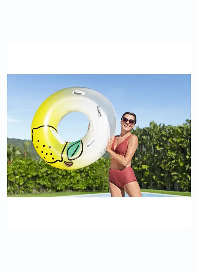 Bestway, Φ45"/Φ1. Fresh Squeezed Lemon Swim Tube Inflatable Outdoor Water Play Toy for Kids and Families, Durable Premium Quality Material, Easy Inflate and Deflate Design, Pool Beach Garden Summer Fun Activity, 14m - Image 5