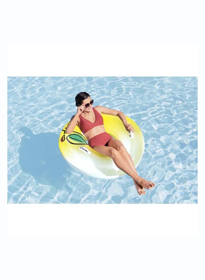 Bestway, Φ45"/Φ1. Fresh Squeezed Lemon Swim Tube Inflatable Outdoor Water Play Toy for Kids and Families, Durable Premium Quality Material, Easy Inflate and Deflate Design, Pool Beach Garden Summer Fun Activity, 14m - Image 2