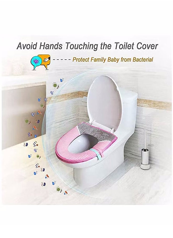 8Pcs Toilet Seat Silicone Raise Lifters, Toilet Lid Soft Handle Clean Lift Raise, Non-Sticker, Avoid Touching The Lid, Cover Handle No Need Glue No Worry About Falling Off and Hygienic - pzsku/Z183B2014CA166FE60B32Z/45/_/1730187436/2af000e6-3ff0-4210-b7c5-99c88f56d99d