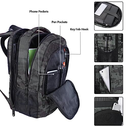 MATEIN 17.3 Inch Computer Backpack, Extra Large TSA Friendly Travel Laptop Backpack with USB Charging Port, Anti Theft Carry On Flight Approved Business Work College Backpack Bag for Men Women Gift - Image 5
