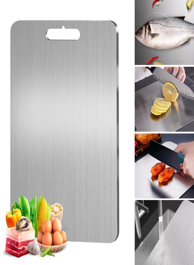 IGRARK Titanium Cutting Board, Cutting Boards For Kitchen, Double-Sided Food-Grade Titanium Cutting Board For Cutting Fruits, Meats and Vegetables (M) - Image 1