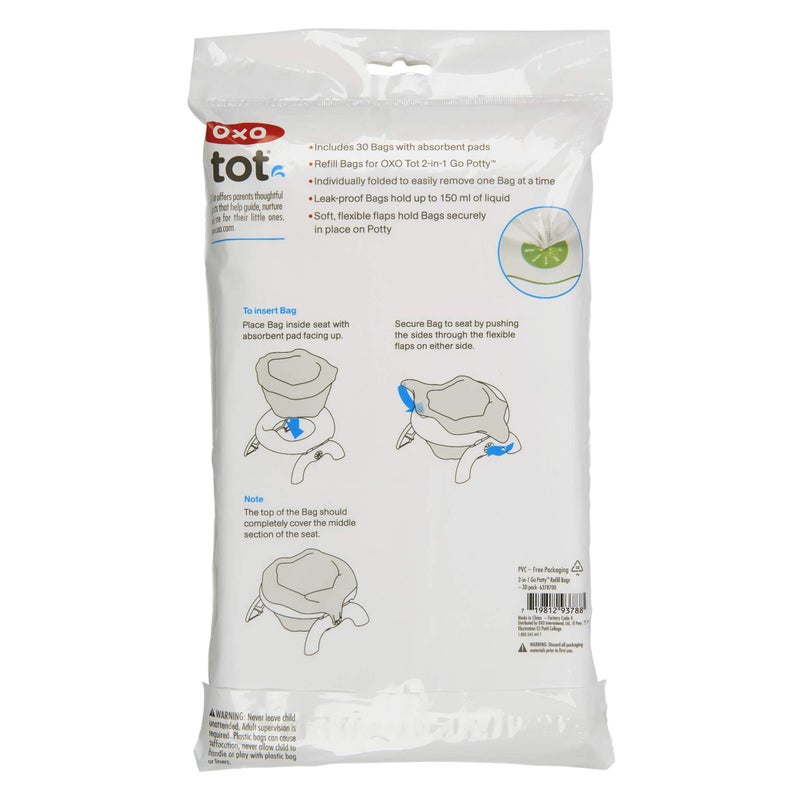 OXO أكياس إعادة تعبئة OXO Tot 2 في 1 للحمام - 30 حزمة - Image 2