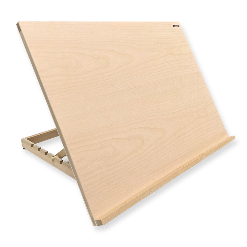 Premium Adjustable Table Top Art EaselDesk Easel  by Zieler Ideal for Presentation Painting Crafting Calligraphy Sketching Drawing  Planning  Made from Beechwood  5 Different Angles A2