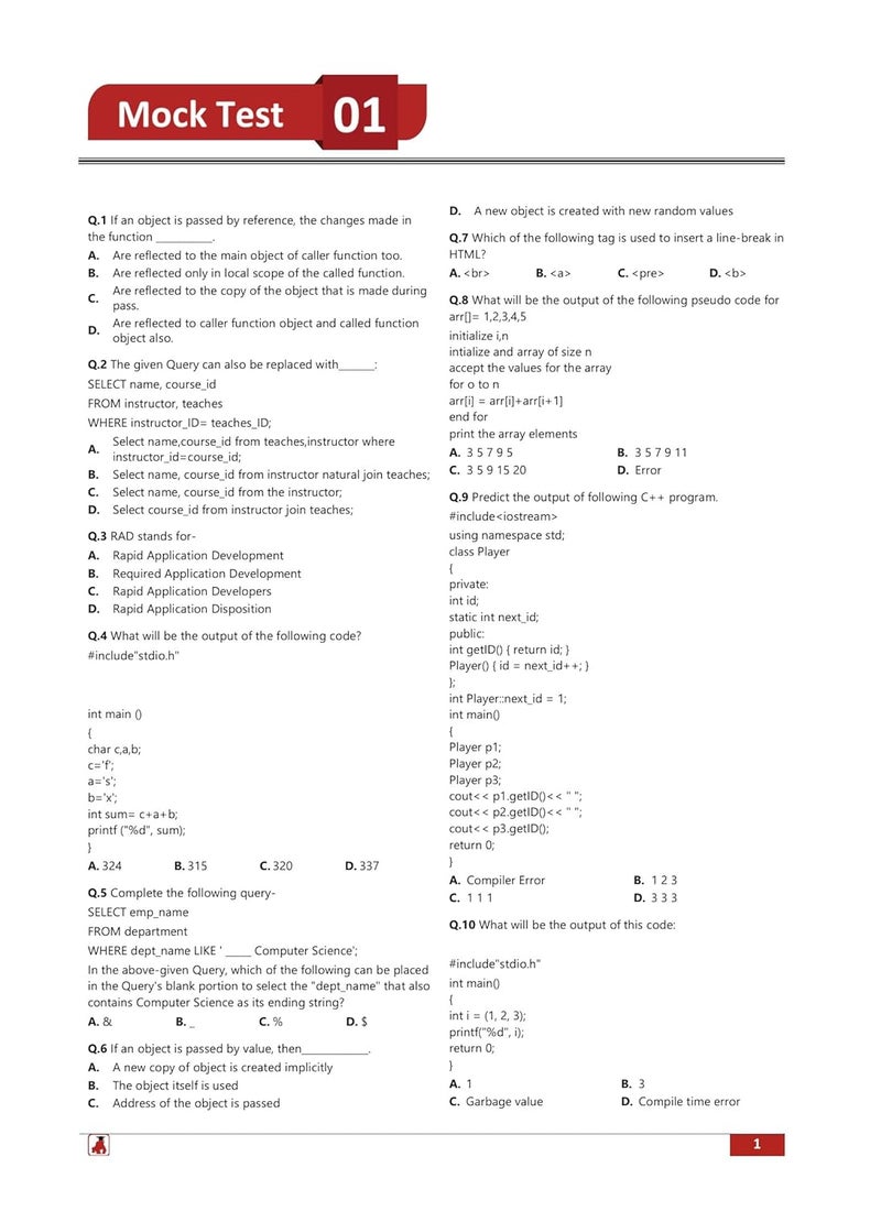 Larsen and Toubro (L&T) Infotech Placement Papers Prep Book 2024 - 10 Full Length Mock Tests (Solved Objective Questions) with Free Access to Online Tests  - Image 4