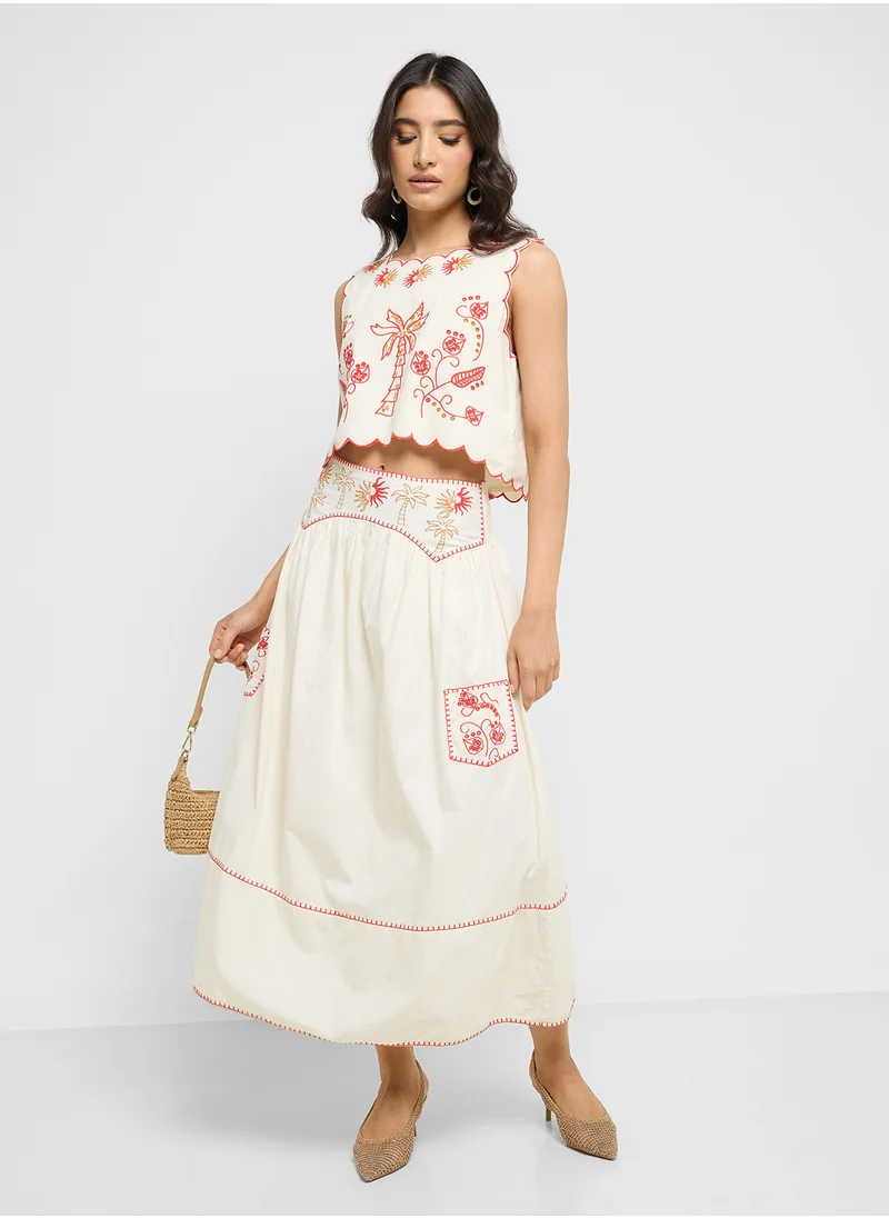 Never fully Dressed Pollenca High Waist Skirt