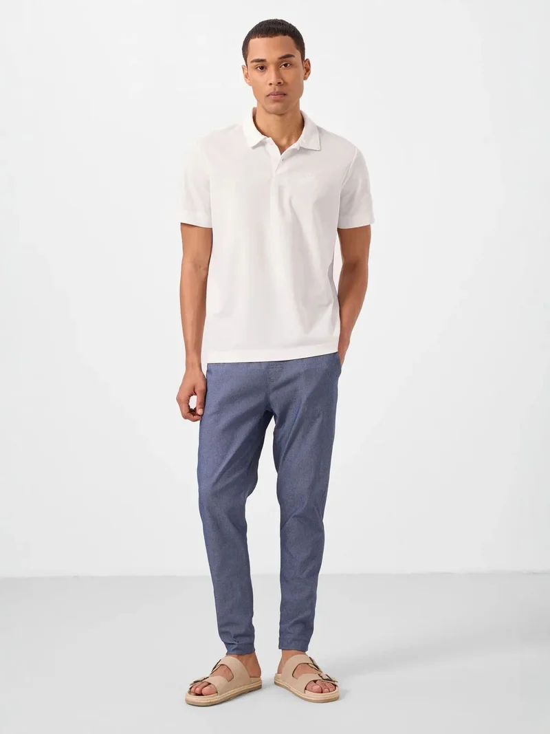 تومي لايف TOMMY Men's Straight-leg Gabardine Chinos