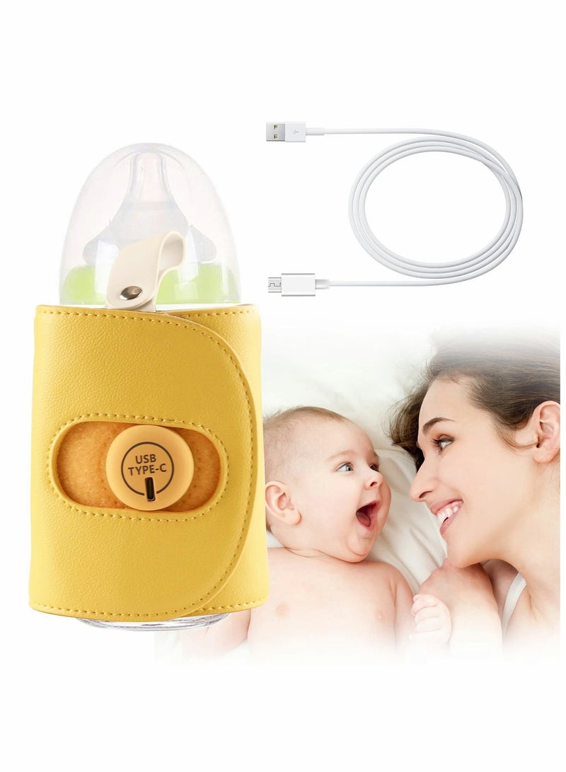 Portable Baby Bottle Warmer Insulation Bag, USB Car Compatible, Ideal for On,the,Go Parents - Image 1