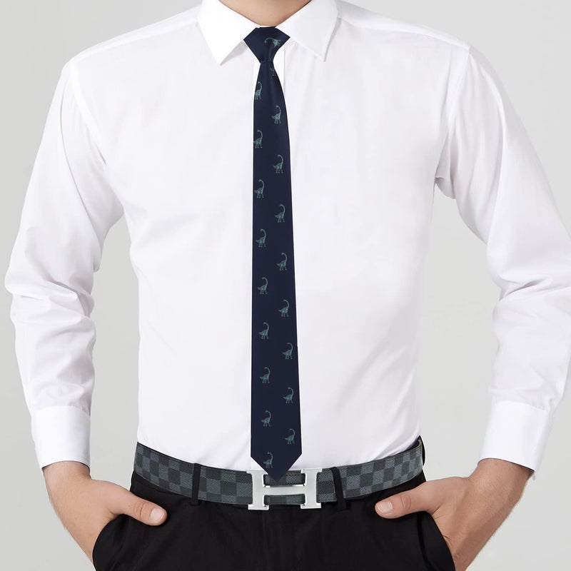 AUSCUFFLINKS Animal Ties | Woven Skinny Neckties | Groomsmen Wedding Ties | Work Ties for Him - Image 4