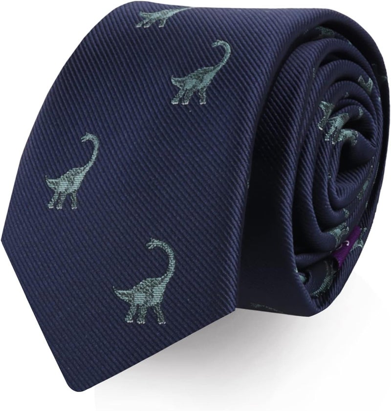 AUSCUFFLINKS Animal Ties | Woven Skinny Neckties | Groomsmen Wedding Ties | Work Ties for Him - Image 1
