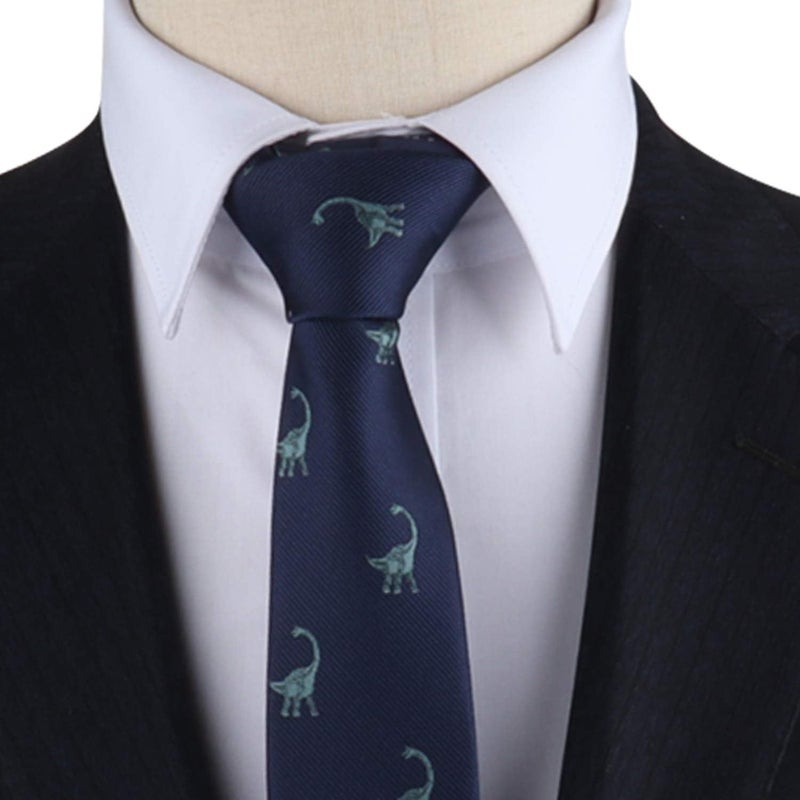 AUSCUFFLINKS Animal Ties | Woven Skinny Neckties | Groomsmen Wedding Ties | Work Ties for Him - Image 2