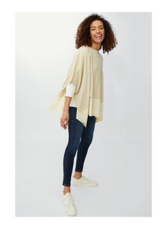 Shortsleeve Colour Block Poncho
