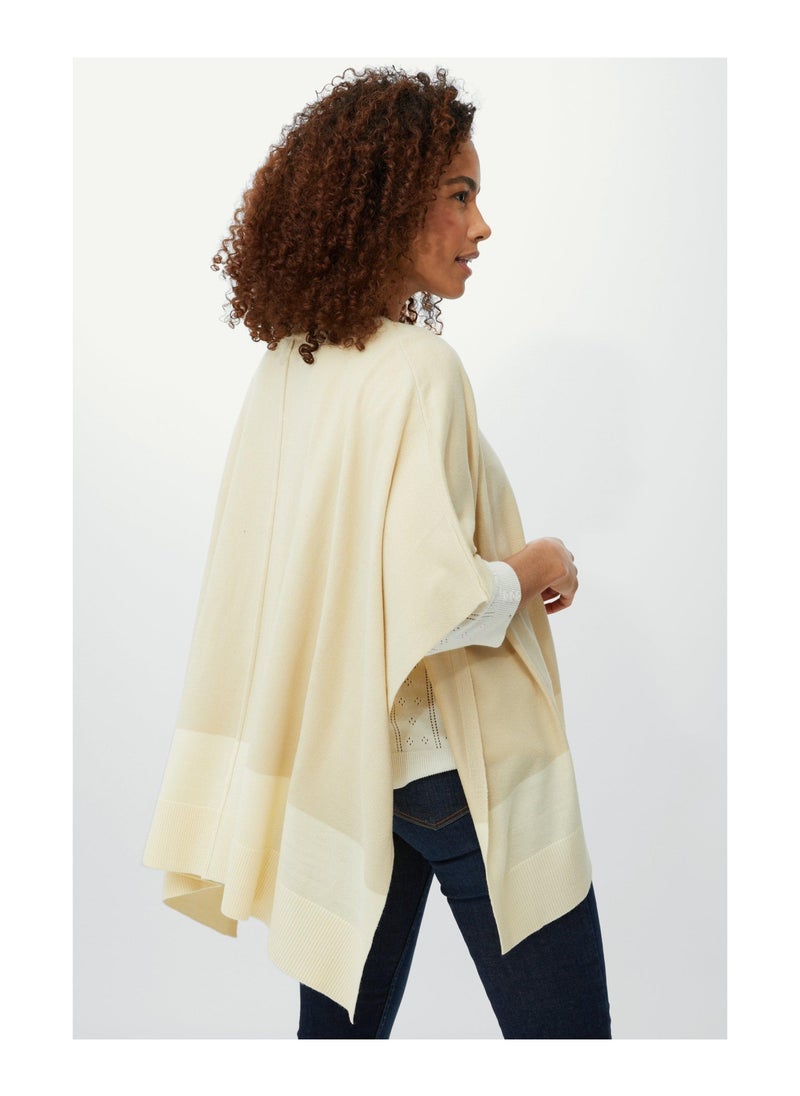 MAINE - Shortsleeve Colour Block Poncho - Image 1