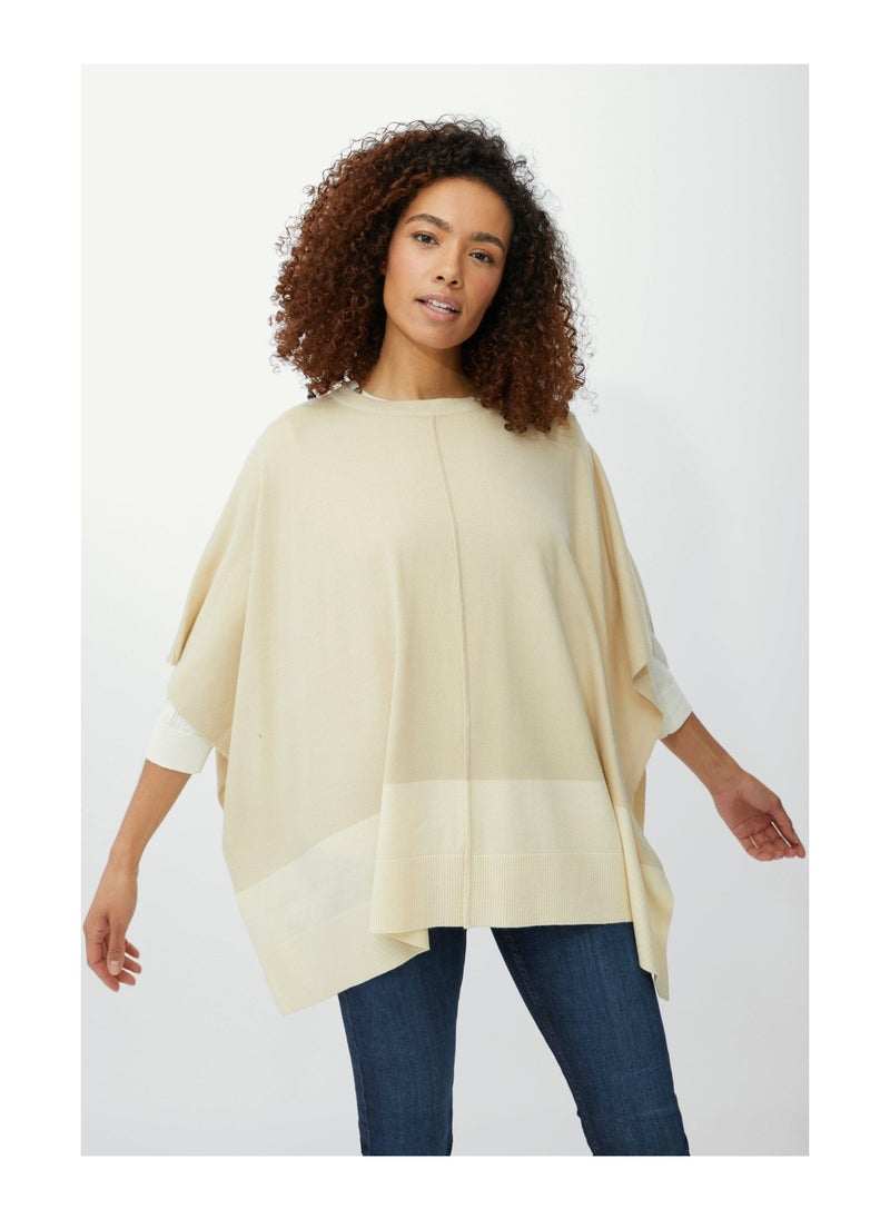 MAINE - Shortsleeve Colour Block Poncho - Image 1