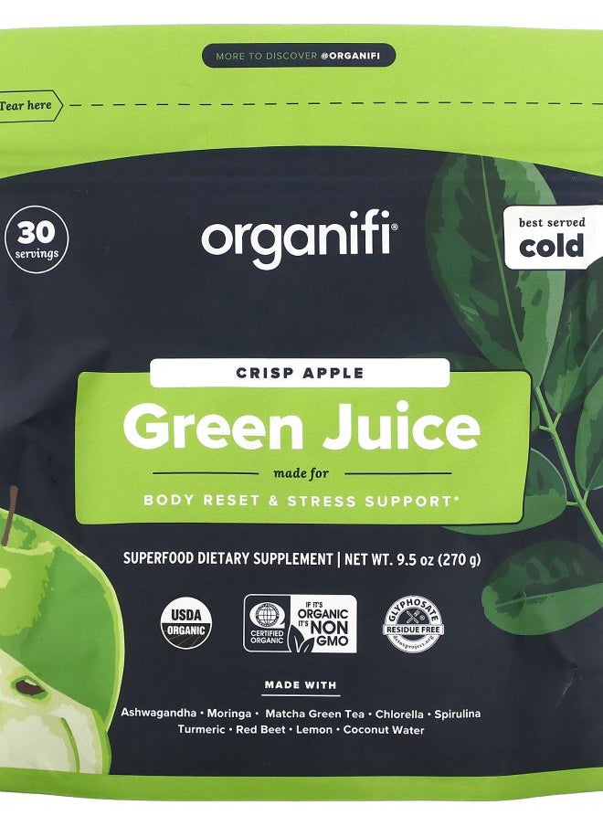Organifi Green Juice Crisp Apple 9.5 oz (270 g) 