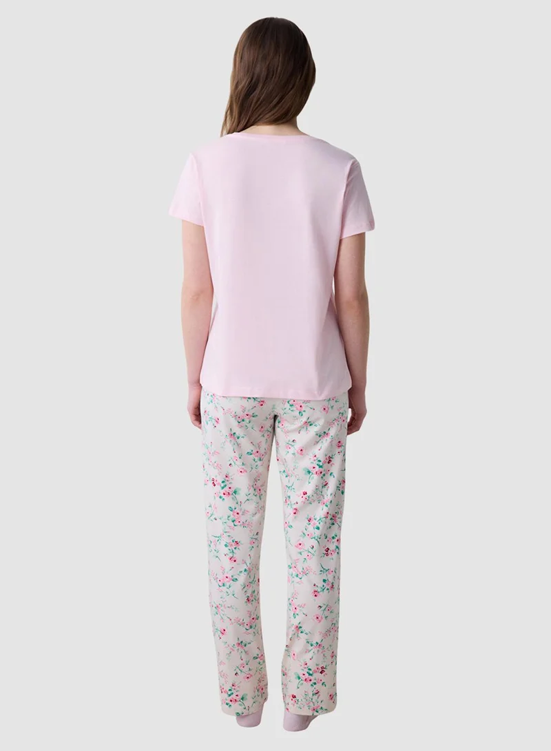 Penti Pink Roses Floral Pyjama Set