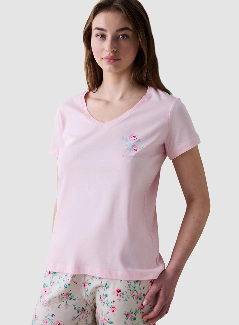 Penti Pink Roses Floral Pyjama Set - Image 3