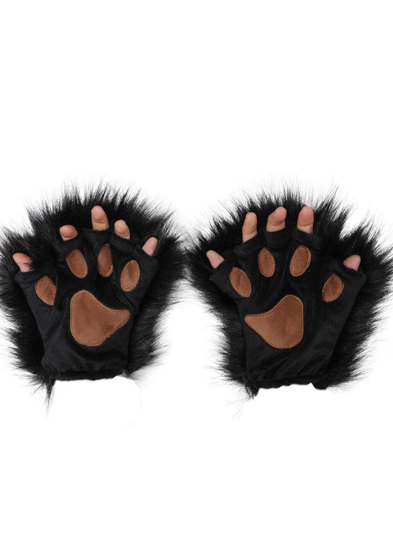 كابتن تيك Therian Mask and Tail Set for Girls Cat Cosplay Fox Wolf - Image 3