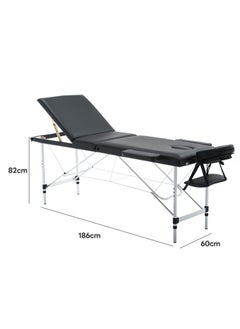 Massage Tables Portable Lash Bed for Eyelash Extensions Aluminium Tattoo Table Height Adjustable Spa Bed Lightweight with Non-Woven Bag, Black 186*60*82cm - pzsku/Z183BBE6F1ED3F0FF6333Z/45/_/1709605465/139be419-b41e-4654-9c48-d3383e68f250