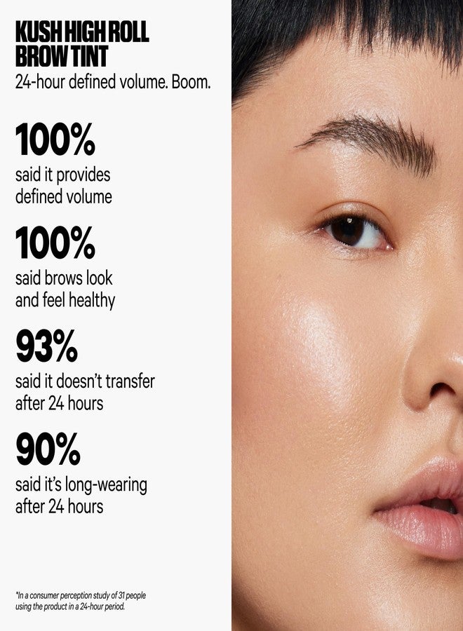 Milk Makeup KUSH High Roll Defining + Volumizing Brow Tint – Tubing Brow Gel Shapes, Volumizes + Sets Eyebrows Up to 24 Hours – Water Resistant, Smudge-Proof, Clean – Diesel (Brown Black), 0.16oz - Image 3