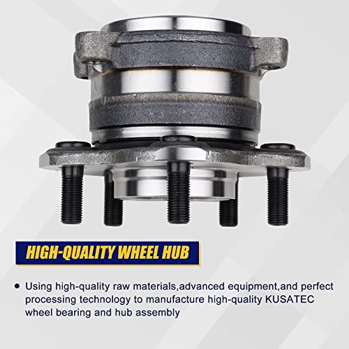 KUSATEC 512388 2pcs Rear Wheel Bearing and Hub Assembly Compatible with for Nissan Altima Maxima Murano Pathfinder, Mitsubishi RVR 2011, Infiniti JX35 2013, QX60 2014-2019, 5 Lug w/ABS - Image 3