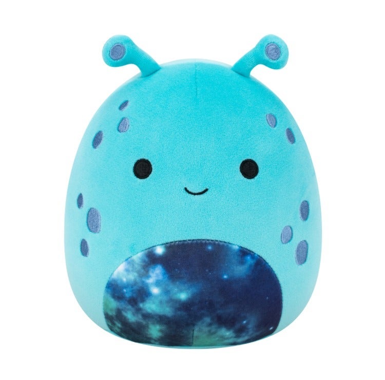Squishmallows Plush Teal Alien with Dark Blue Galaxy Belly Plush Toy â€“ 30 cm Soft Collectible Stuffed Animal - Image 1