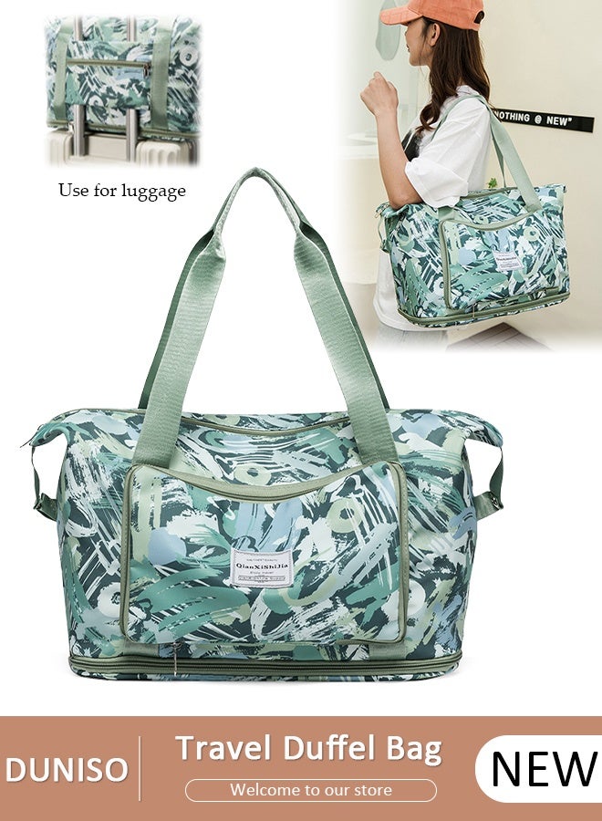 DUNISO Sports Gym Bag with Wet Pocket & Shoes Compartment Weekender Overnight HandBag for Travel Gym Yoga Travel Duffel Bag for Men and Women Lightweight - Image 1