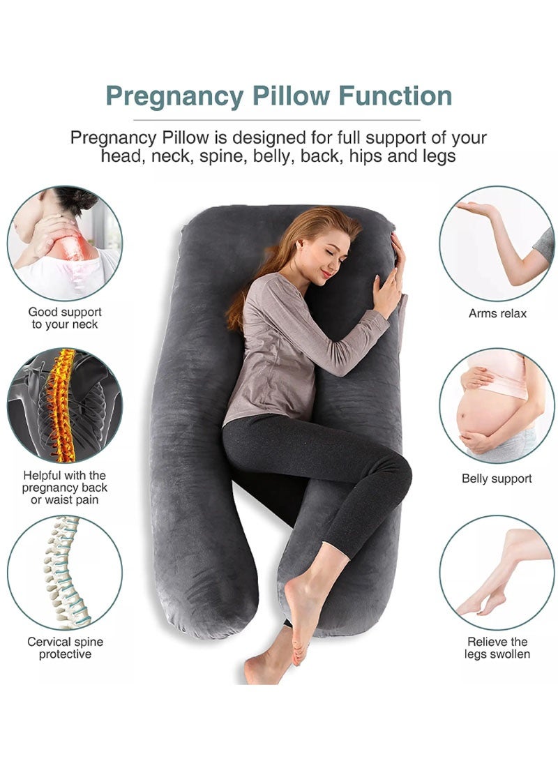 جايزهو يو على شكل وسادة الحمل ، كامل الجسم الأمومة وسادة للنساء الحوامل ، النوم ، يستريح الدعم - Image 3