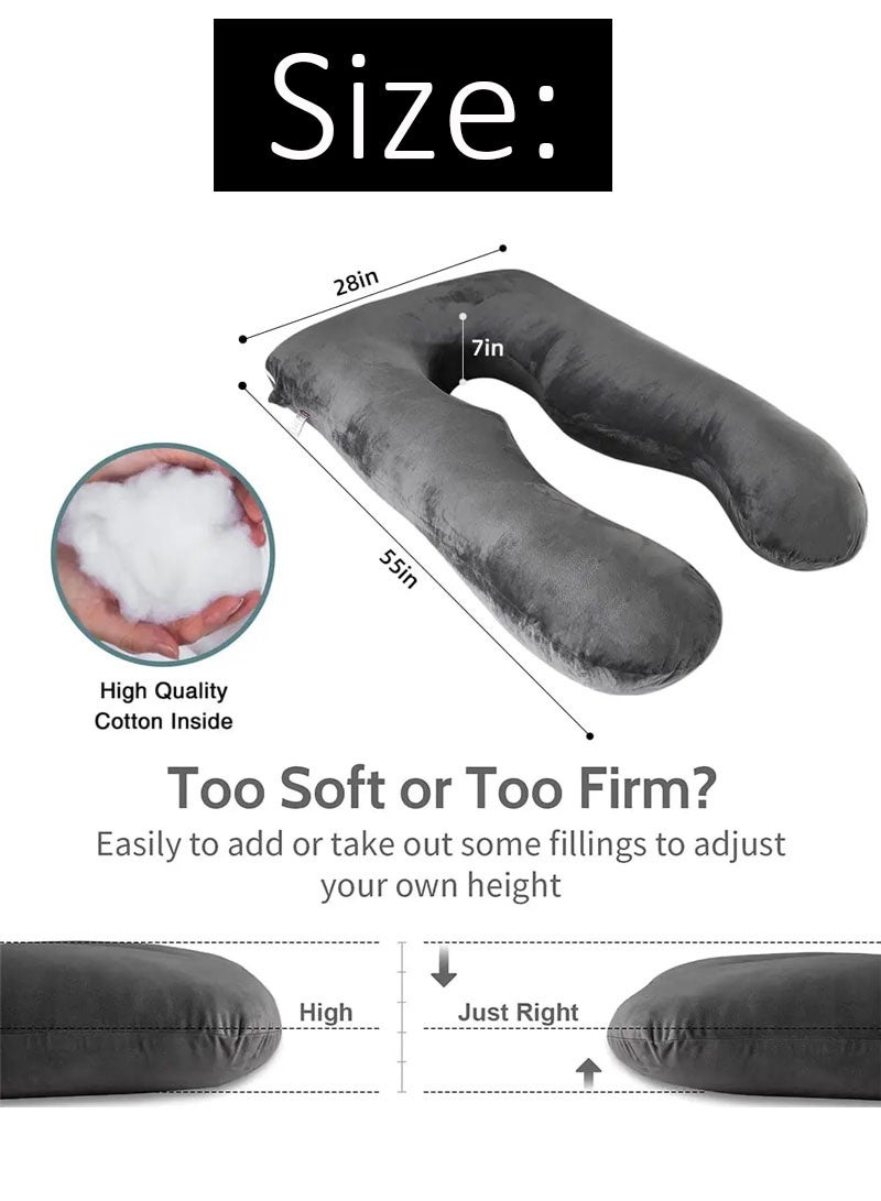 جايزهو يو على شكل وسادة الحمل ، كامل الجسم الأمومة وسادة للنساء الحوامل ، النوم ، يستريح الدعم - Image 2