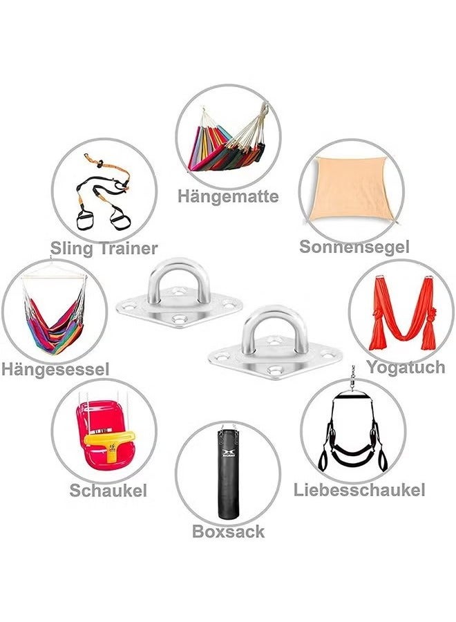 يا إلهي 1000 رطل طقم أرجوحة معلقة ، خطافات أرجوحة ثقيلة مع مسامير المسمار ، خطافات جدار أرجوحة من الفولاذ المقاوم للصدأ لجدار/سقف ، طقم جدار في الهواء الطلق للكراسي المتأرجحة معلقة - Image 4