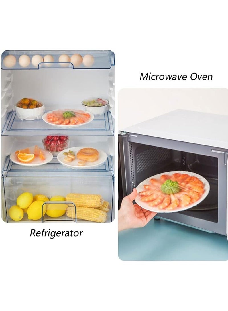 Mawan 2-Pack Food Storage Bags - Food Storage and Cover Bags - Flexible Stretchable Food Storage Covers - Reusable Stretchable Plastic Covers - 200 Pieces - Image 2