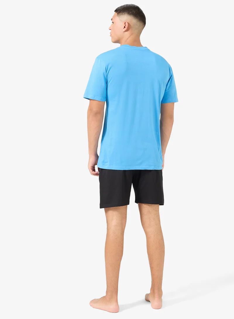 سفنتي فايف طقم بيجامة تي شيرت وشورت