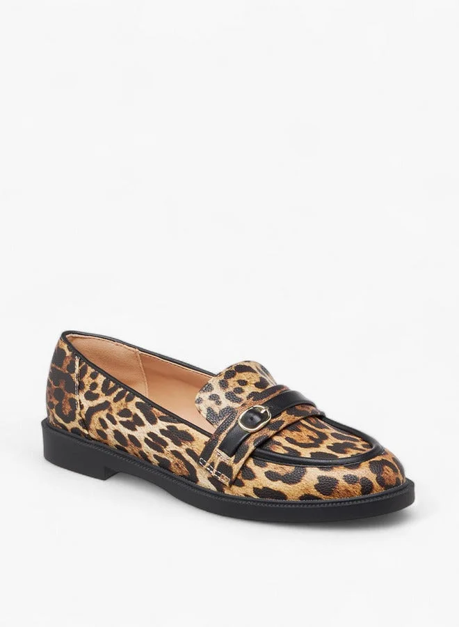 Paprika Women Animal Print Slip-On Loafers