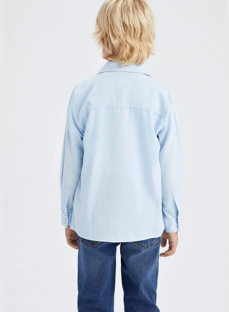 DeFacto Regular Fit Basic Long Sleeve Shirt