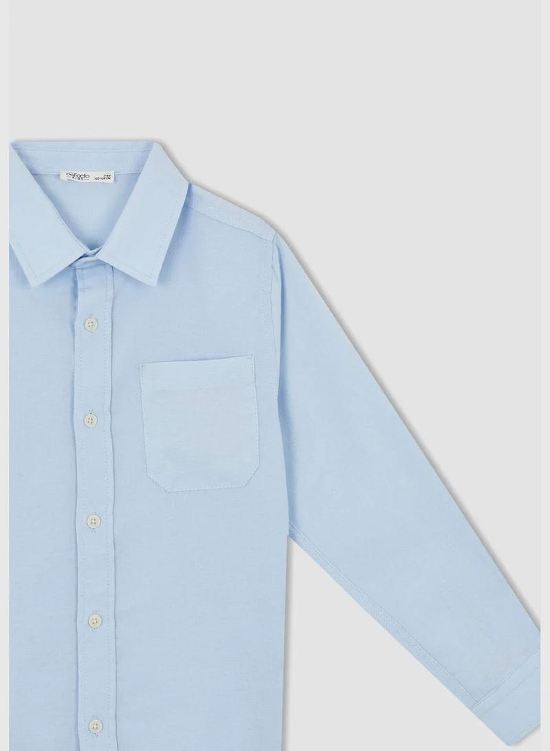DeFacto Regular Fit Basic Long Sleeve Shirt