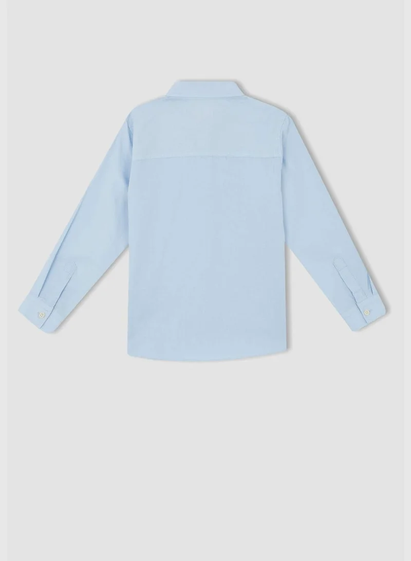 DeFacto Regular Fit Basic Long Sleeve Shirt