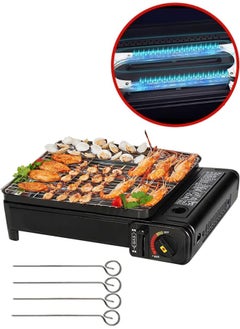 Portable Outdoor BBQ Gas Stove Auto Ignition Lightweight and Safe Made of High Quality Material Black