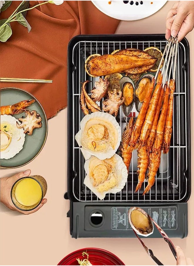 Cady One - Portable Outdoor BBQ Gas Stove Auto Ignition Lightweight and Safe Made of High Quality Material Black - Image 1