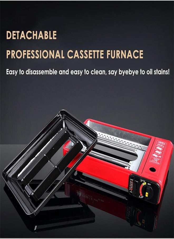 Cady One - Portable Outdoor BBQ Gas Stove Auto Ignition Lightweight and Safe Made of High Quality Material Black - Image 1