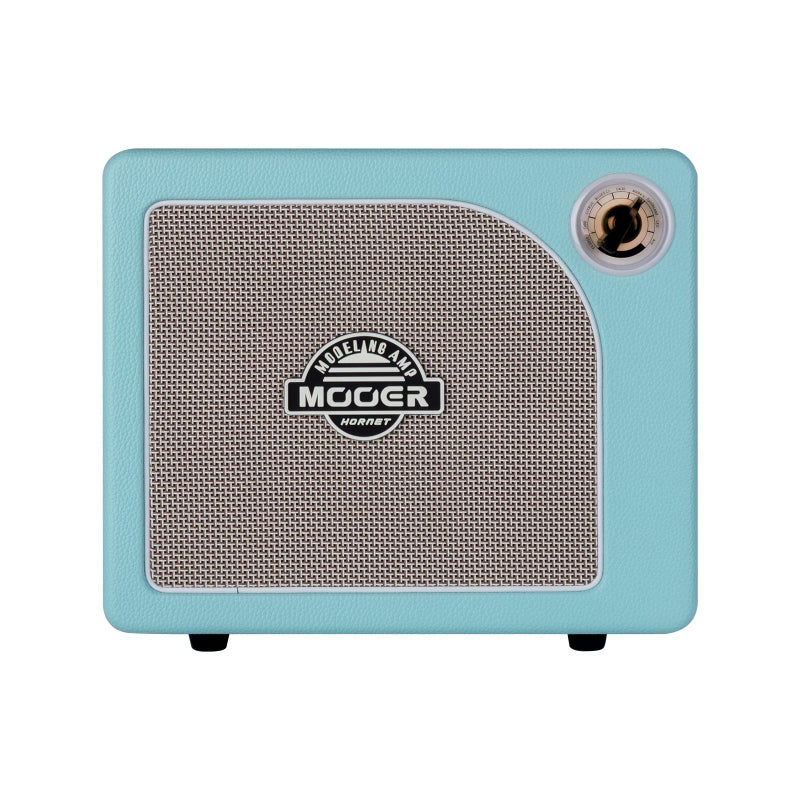 Mooer مضخم صوت جيتار موير كومبو 15 واط، مضخم تمرين مع 9 نماذج مضخم رقمية، مكبر صوت 6.5 بوصة، بلوتوث، مخرج سماعة، للجيتار الكهربائي/الأكوستيك والبيس - أزرق هورنت - Image 1