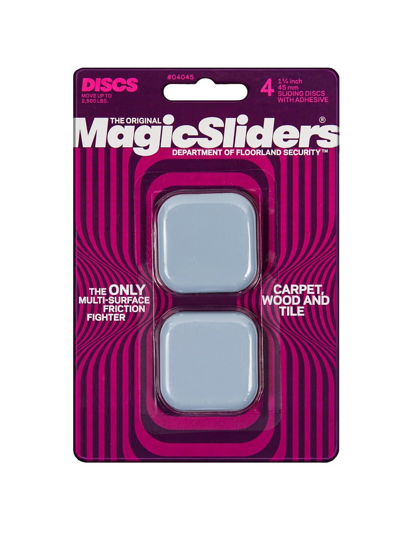 Magic Sliders Magic Slider Self-Adhesive Furniture Disc Pad Sliders – 4 Piece Pack – Smooth Gliding Protection for Wood, Tile, Carpet, and Vinyl Floors|Size-1-3/4|Colour-Blue - Image 5