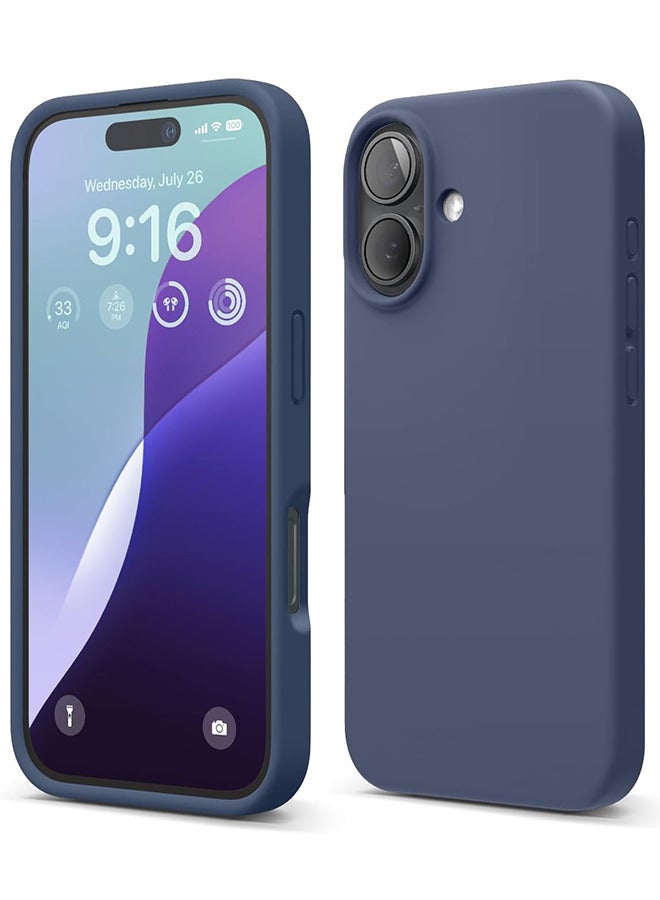 iPhone 16 Mobile Case Cover with Soft Liquid Silicone Protection Anti-Scratch Shockproof Accessories with Microfiber Lining,Slim Protective Back Cover with Comfortable Hold Touch Feeling and Anti-fingerprint  - Image 1